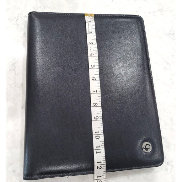 Case It Black Faux Leather Padfolio with Notepad Multi-Slot Organizer & Pockets - Picture 8 of 9